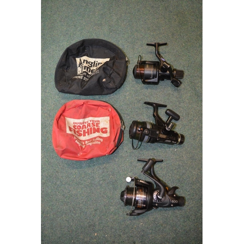 150 - Three coarse fishing reels including Daiwa and Shimano, etc (3)