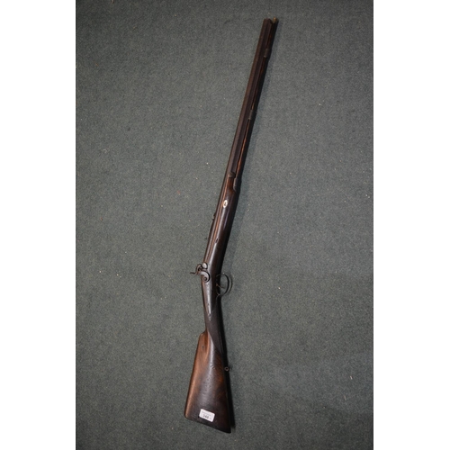 348 - Single barrel percussion cap Dean muzzle loading hunting rifle, octagonal barrel, barrel L30