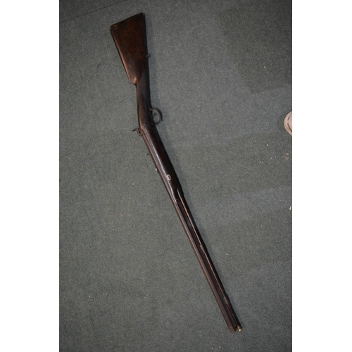 348 - Single barrel percussion cap Dean muzzle loading hunting rifle, octagonal barrel, barrel L30