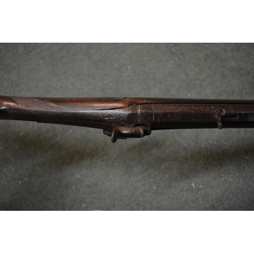 348 - Single barrel percussion cap Dean muzzle loading hunting rifle, octagonal barrel, barrel L30