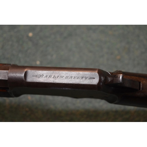 356 - Marlin lever action repeating rifle by Marlin Firearms Company of Newhaven, March 1892 with octagona... 