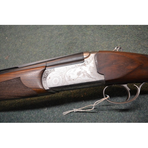 368 - Lanber 12B over under ejector shotgun, barrel L27.5