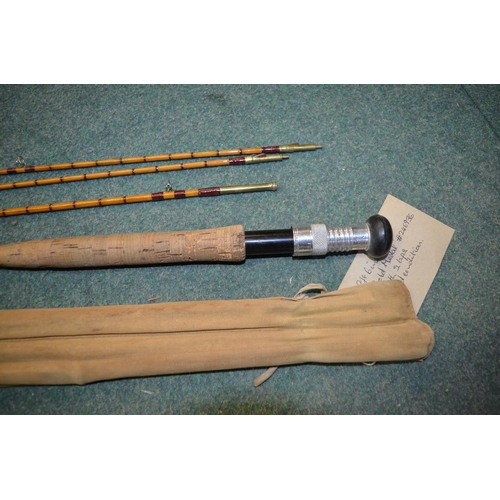 159 - Three fishing rods, 8ft6