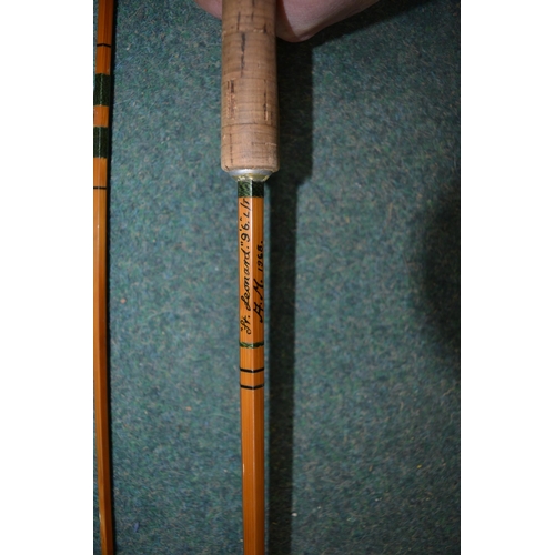 160 - Three fly fishing rods, 9ft6