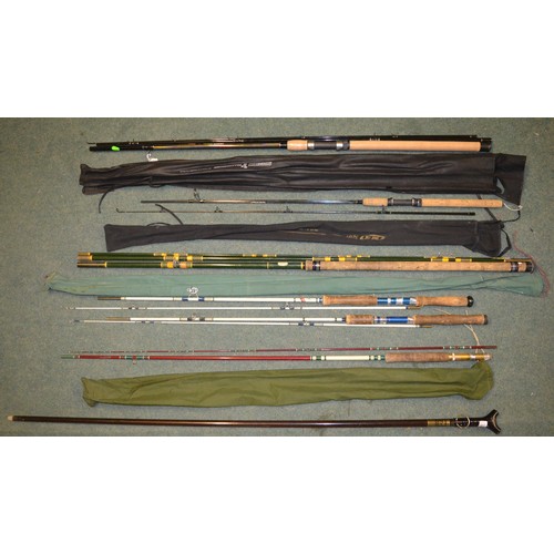 158 - One two piece GRP unbranded fly rod, L97