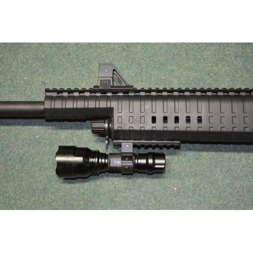 391 - Barak BR99 12 bore semi auto 3 inch magnum chambered shotgun with synthetic stock, scope rail and un... 