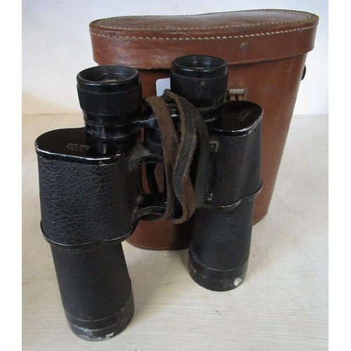 62 - Lieberman & Gortz 16x50 binoculars in leather case