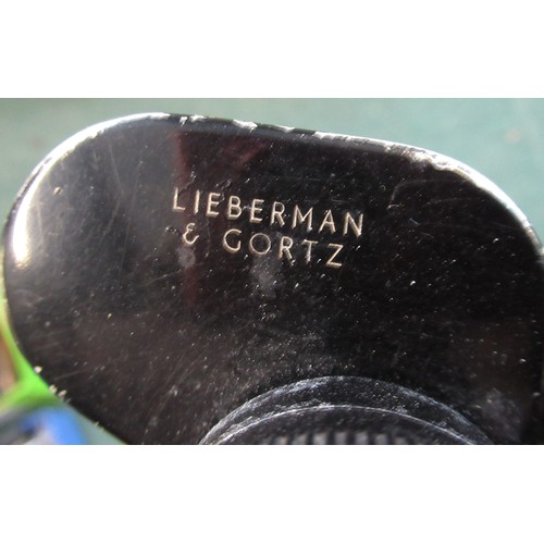 62 - Lieberman & Gortz 16x50 binoculars in leather case