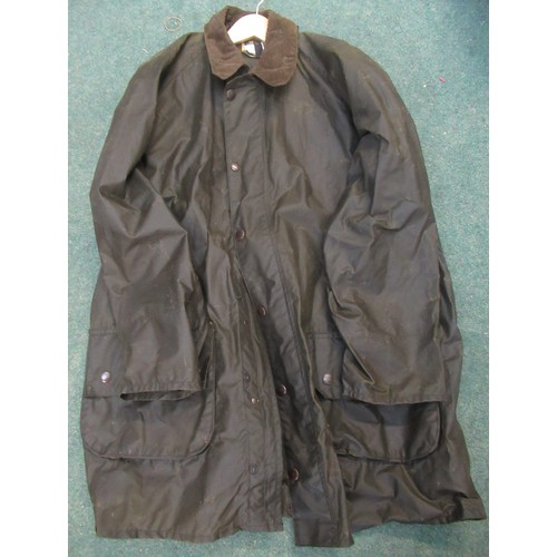 2A - As new Barbour waxed coat, size XL (unlined)