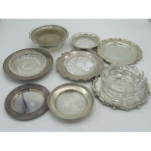 149 - Pair of Geo.V hallmarked sterling silver plates by J Sherwood & Sons, Birmingham, 1910, diameter 14c... 