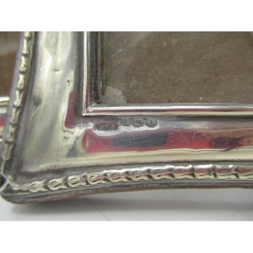 54 - Pair of Geo.V hallmarked Sterling silver rectangular photo frames by G & C Ltd, Birmingham, 1918 18c... 