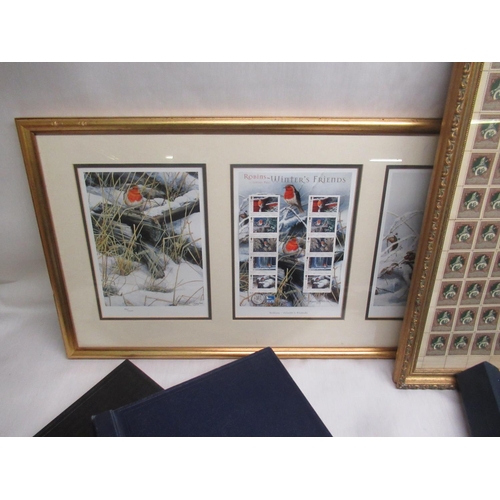 451 - Framed sheet of one hundred Russian stamps, 