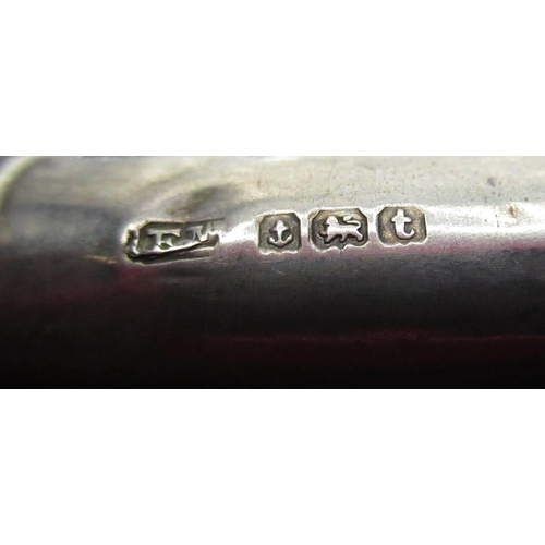 150 - Edw.VII hallmarked Sterling silver cigarette holder with all over bright cut decoration by Thomas He... 