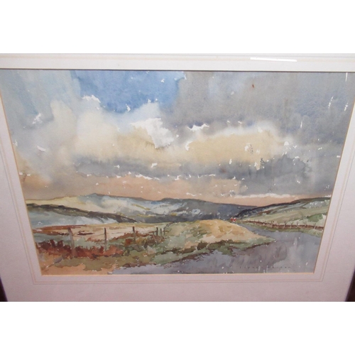 1240 - Sidney Wright (C20th): Landscape studies, pair of watercolours, signed, 33cm x 48cm, with Gallery la... 