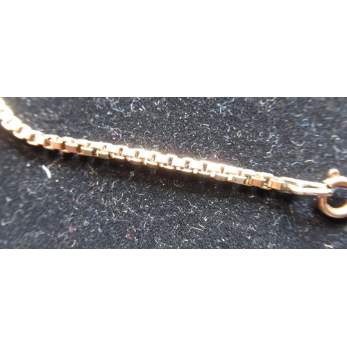 18 - Hallmarked 9ct yellow gold box chain necklace with spring ring clasp, makers mark C&F, London, 1976,... 
