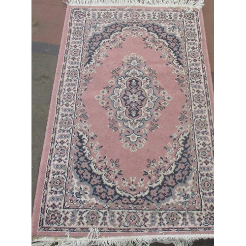 333 - Late C20th traditional Bokhara pattern wool rug, red ground with central medallion set centre and ge... 