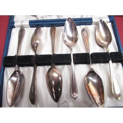 119 - Selection of various EPNS silver plated cutlery, including cased sets of dessert forks, dessert spoo... 