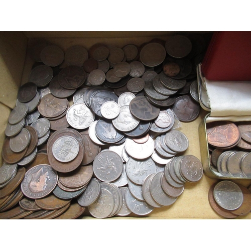 90 - Large collection of mixed European coinage, predominantly British pre decimal and decimal