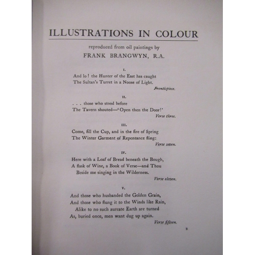 372 - Rubaiyat of Omar Khayyam, illust. and decorated by Frank Brangwyn, ltd.ed of 350 copies published T.... 