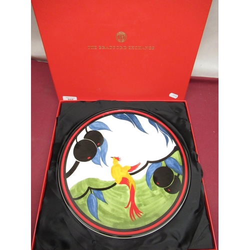 237 - Wedgwood Clarice Cliff Limited Edition charger 'Bird of Paradise' in original box with cert.