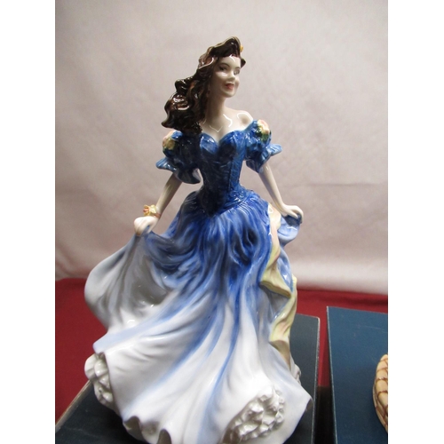 245 - Three Royal Doulton figurines including Rebecca HN4041, Queen Mother HN4086, and British Sporting He... 