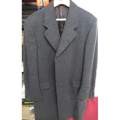 152 - Grey Crombie House of Fraser exclusive wool overcoat