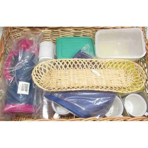 416 - Picnic basket and contents