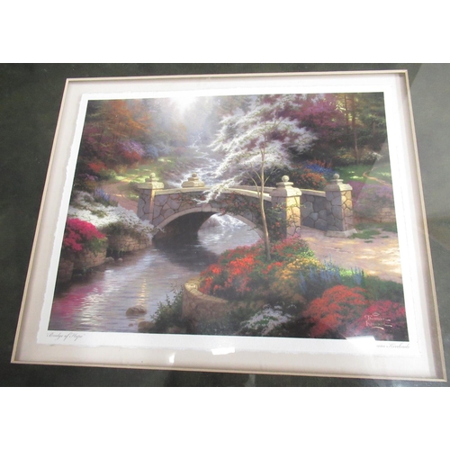 523 - After Thomas Kinkade (1958-2012): Collection of Accent prints including Seaside Hideaway, Deer Creek... 