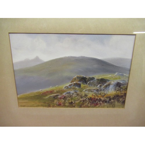 159 - W. H. Dyer (late C19th/early C20th); pair of Dartmoor scenes, watercolour heightened with white, sig... 