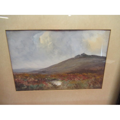 159 - W. H. Dyer (late C19th/early C20th); pair of Dartmoor scenes, watercolour heightened with white, sig... 