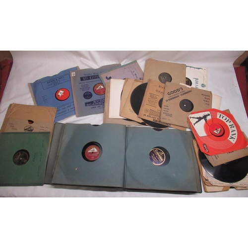 581 - Collection of early records with music by symphony orchestras, violinists, bands etc