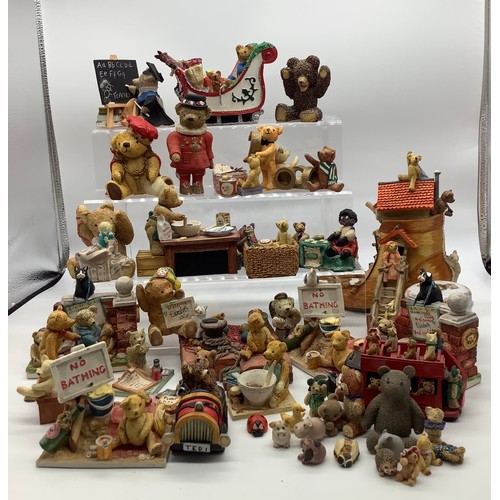 593 - Large collection of Colourbox teddy bear figurines (some A/F)