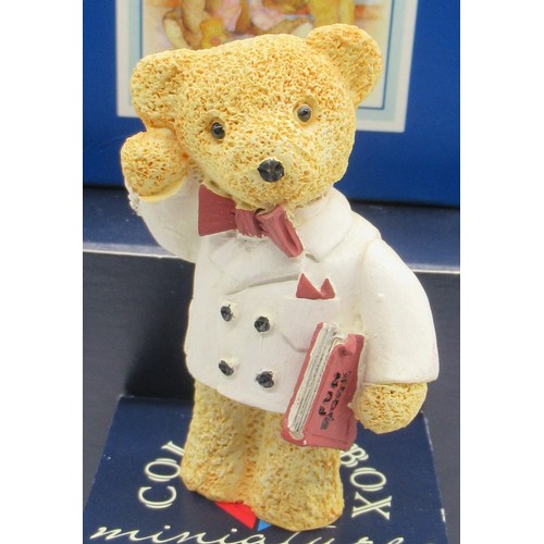 595 - Collection of Colour Box miniature teddy bear figurines of various sizes (20)