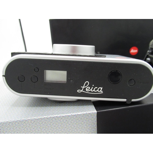 1083 - Leica C1 35mm compact camera, boxed with leather case, instructions and guarantee card.