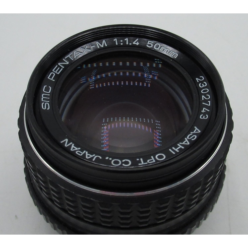 1090 - Pentax 50mm F1.4 PK fit lens