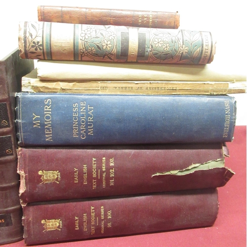 1390 - Collection of leather bound and vintage books including 