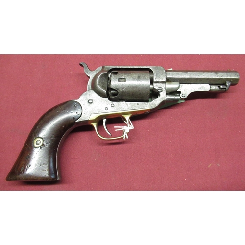 1016 - Whitney pocket percussion revolver c.1860 5 shot .31 cal single action, 3 1/4