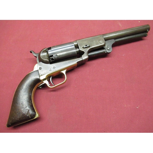 1024 - Colt Dragoon .44 cal 6 shot single action revolver with fluted cylinder, 7