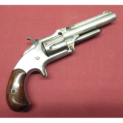 1035 - Smith & Wesson No 1 1/2 Second Issue Revolver .32cal 5-shot rimfire. Ser. No 40459.  C.1870. Round 3... 