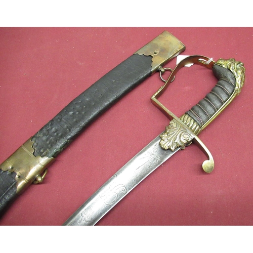 1066 - British 1803 pattern flank officers presentation sword with 32