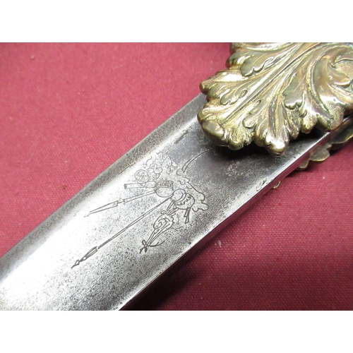 1066 - British 1803 pattern flank officers presentation sword with 32