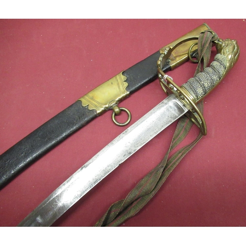 1067 - British 1803 flank officers sword with 33