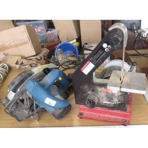 82 - Workzone circular saw and Axminster hobby sander (2)