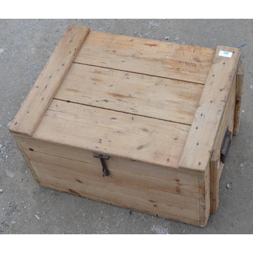 128 - Rustic pine chest