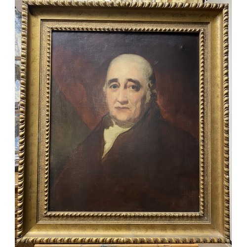 1275 - David Hall Collection - English School (C20th); Portrait of an 18th Century gentleman, head and shou... 