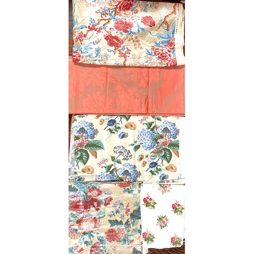 1449 - David Hall Collection - Collection of fabric  including Colefax and Fowler 