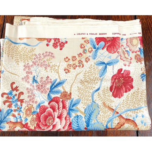 1449 - David Hall Collection - Collection of fabric  including Colefax and Fowler 