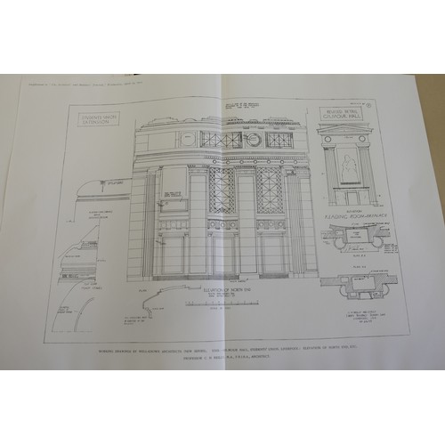 1396 - The Architects' & Builders' Journal plates, Working Drawings and Early 19th Century Work, pub. by Te... 