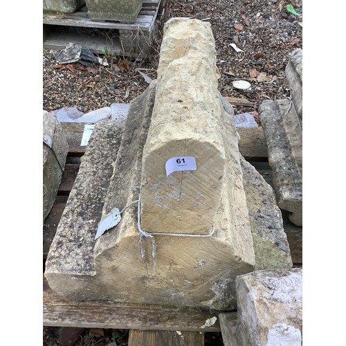 61 - A piece of York Minster stone