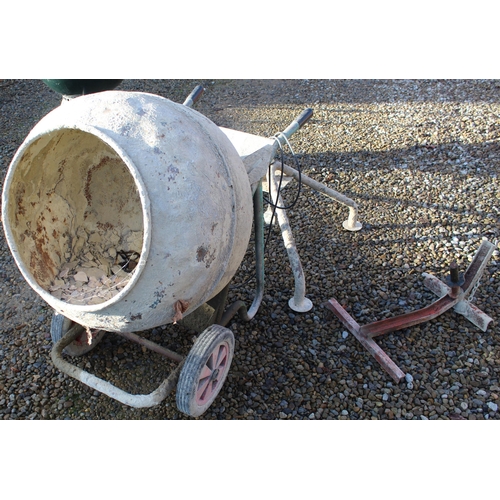 119 - Bar-O-Mix electric cement mixer with stand